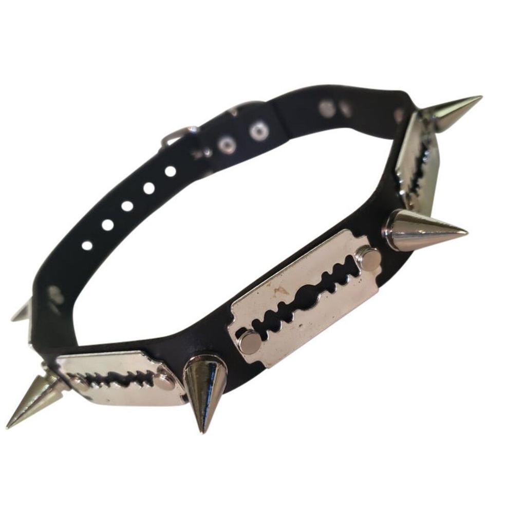 Faux Leather Rivet Collar Choker Necklace for Women Men Punk Rock Charm Jewelry Versatile Collar Statement Gothic Chokers