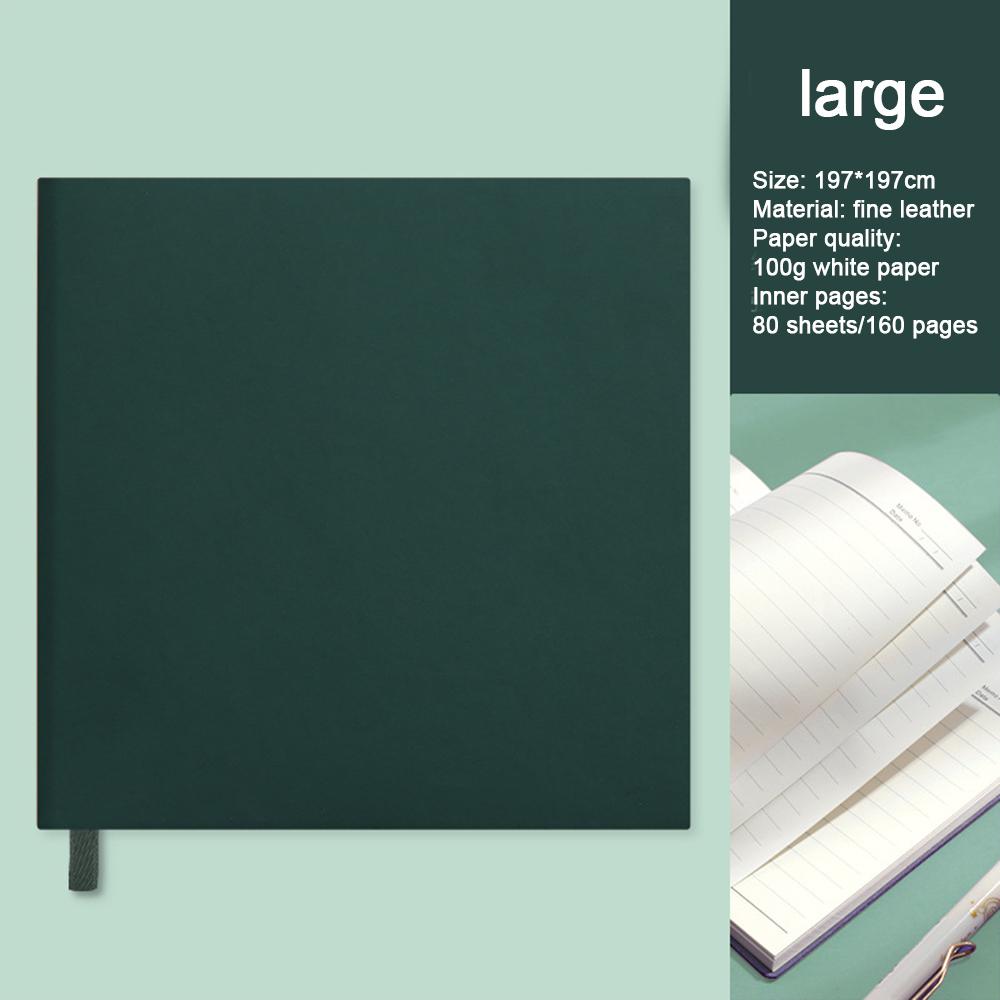 (Free logo engraving) Thickened 80 square notebooks, hand ledger with horizontal lines, diary for students, notepad for girls, simple travel journal