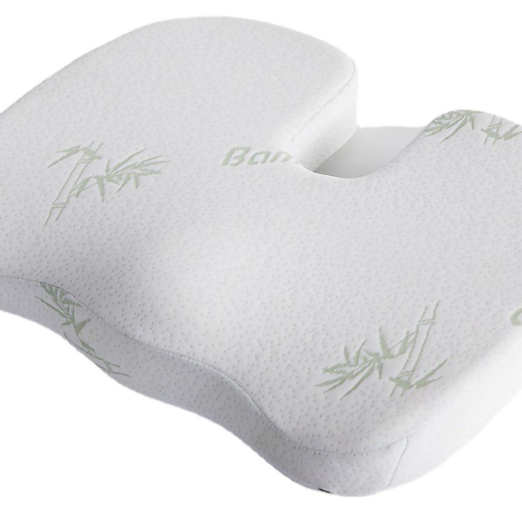 Seat Cushion Lumbar Support Set Polyester Comfortable Chair Cushion for Office Home Bamboo Fiber