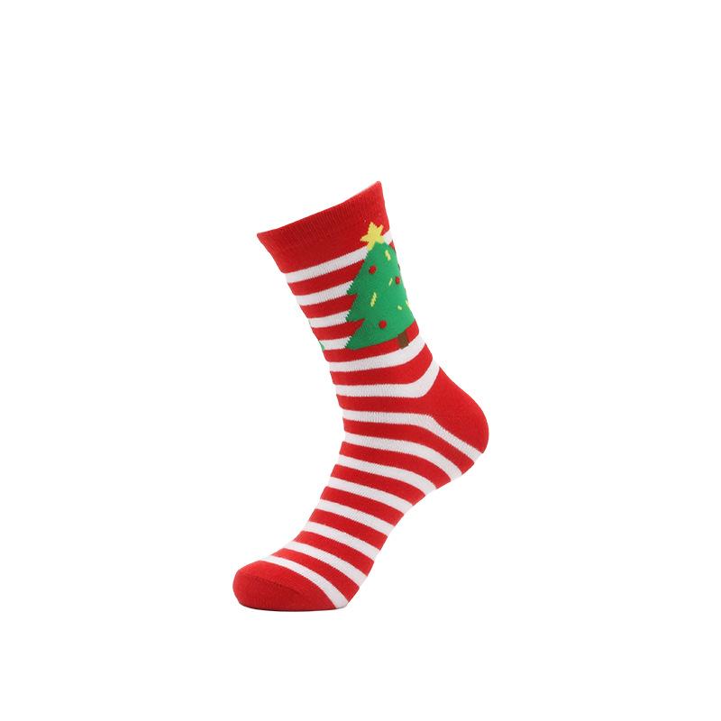 2023 Women's Mid-Calf Christmas Stockings - Santa Claus Cotton Socks for Autumn & Winter