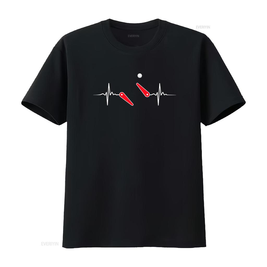 Heart Pulse Line EKG Pinball Arcade Player T Shirt Unique Game Machine Design Perfect Present for Gamers vintage Washed