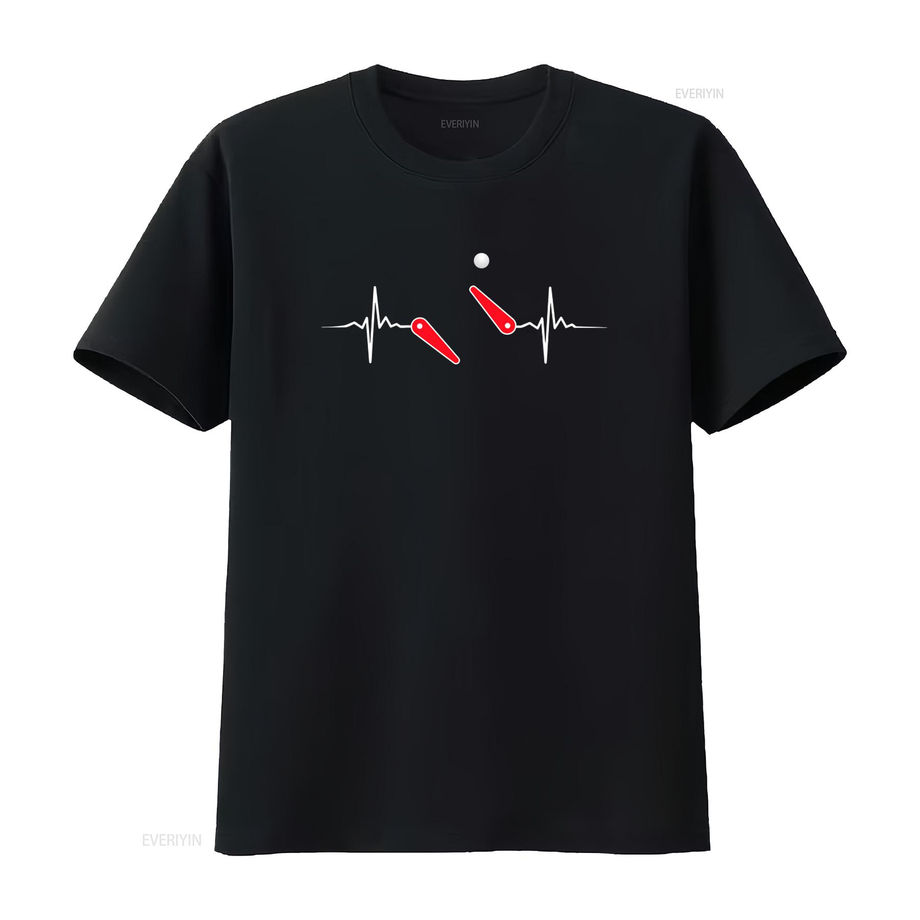 

Heart Pulse Line EKG Pinball Arcade Player T Shirt Unique Game Machine Design Perfect Present for Gamers vintage Washed 4XL