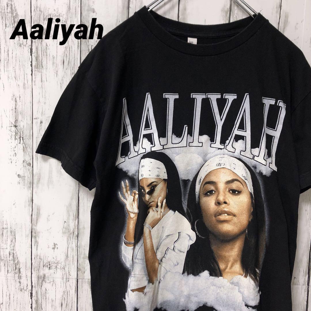 

[USED] C2070 Aaliyah Graphic T-Shirt, Black, Vintage Overseas Clothing
