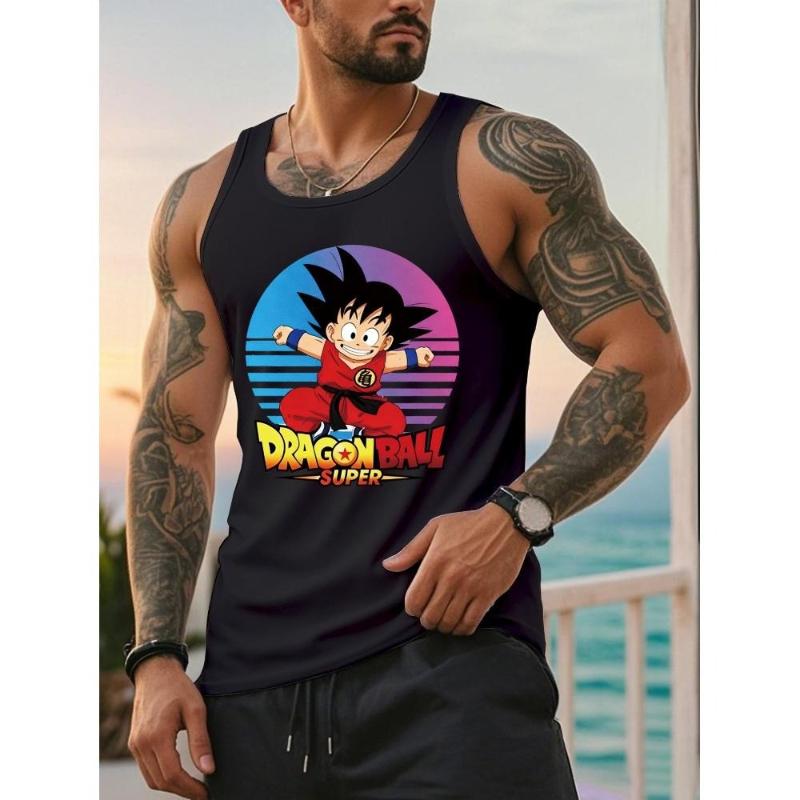 

Trendy Sleeveless Tee, Modern Pattern for Summer Parties & Events XXL чорний