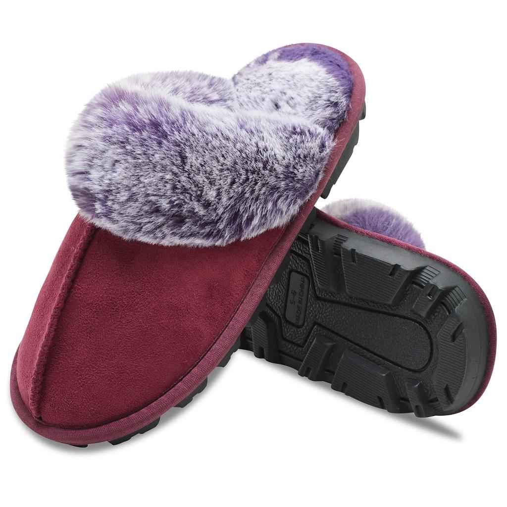 EZSURF Sheepskin Room Sizes Winter Cold Nordic Style Women's Slippers, Shoes, 23-27cm, Indoor/Outdoor Wear, Non-Slip, Waterproof, Cute, Fluffy, Soft,