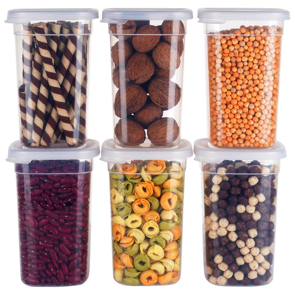 Containers For Loose Products With Lid 1 L 6 Pcs.