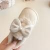 Children's Cotton Shoes for Winter New Style Girls' Fluffy Warm Baby Shoes Little Girl Bow Princess Cotton Shoes