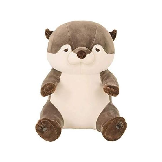 Ribuhaato Body Pillow Premium Nemunemu Animals Otter Curly M Size (Total Length Approx. 21cm) Fluffy Chewy 68226-33