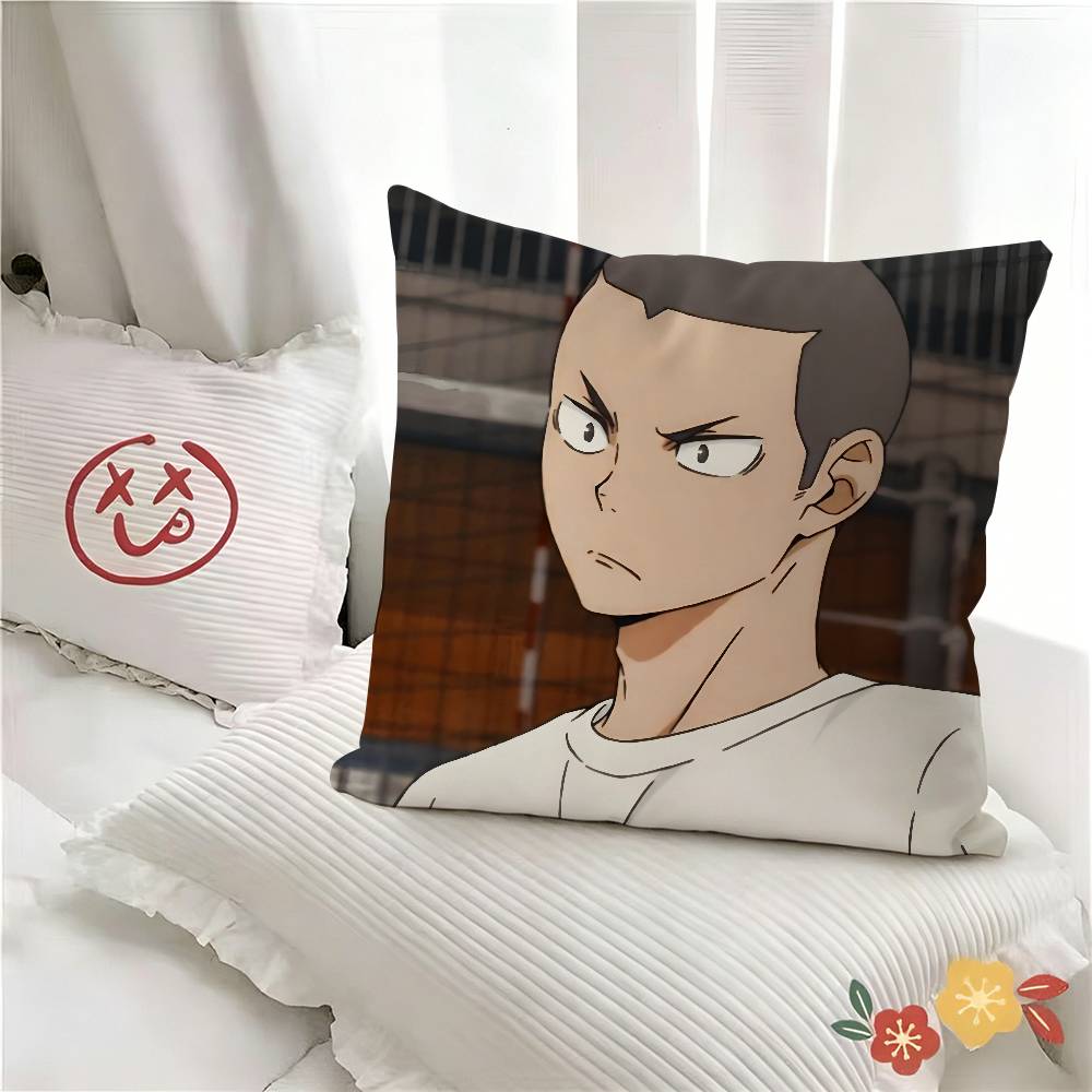 pc Anime Tanaka Ryunosuke Pillow Case Fashion Square Pillowcase Bedroom Sofa Room Ins Decoration Leisure