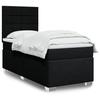 Maison Exclusive - Base a doghe per letto con materasso Nero 90x200 cm Tessuto