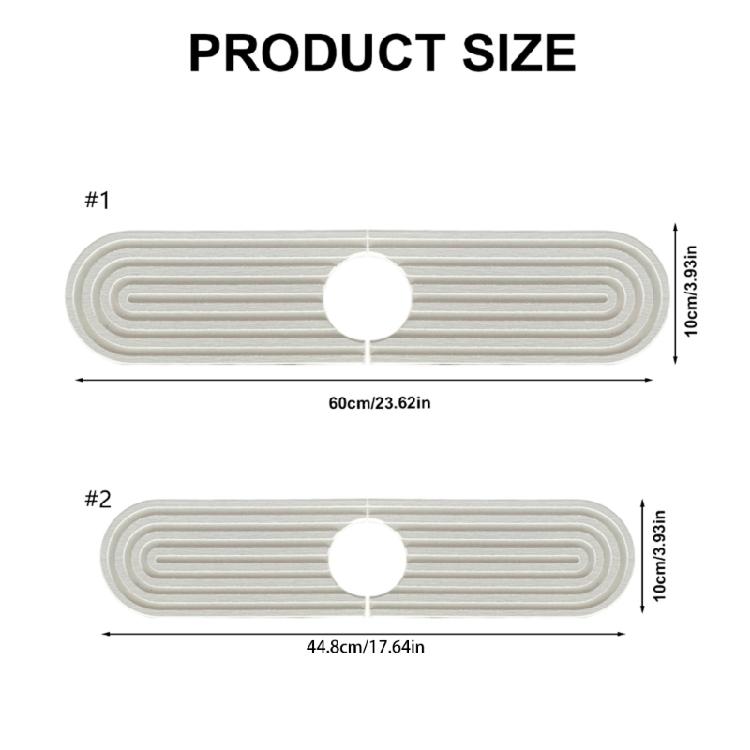 Podložky pod baterii pro kuchyňský dřez Absorpční kamenná podložka pod dřez Rychleschnoucí podložky pod baterii proti stříkající vodě Diatomitové podložky pod baterii