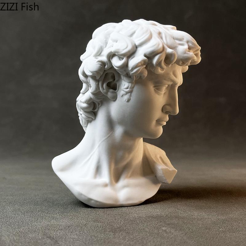 David Gipsstatue Schreibtischdekoration Kreative Figuren Ornamente Skizzenübung Malen Lehrmittel Charaktere Skulptur