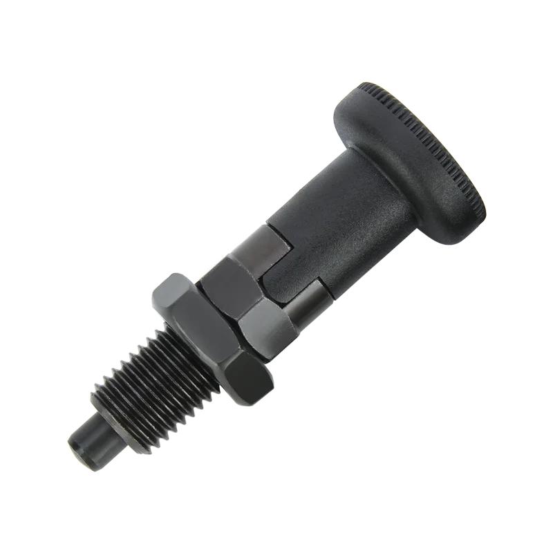 

M10/M12/M16/M20 Самоконтрящиеся индексирующие плунжеры с мелкой резьбой KST220-C Нержавеющая сталь/Углеродистая сталь Ручка Фиксирующие штифты плунжера с гайками KST220-CK-M10