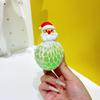 Christmas Ball with Santa, Snowman and Glitter Grape Design - Holiday Sensory Toy