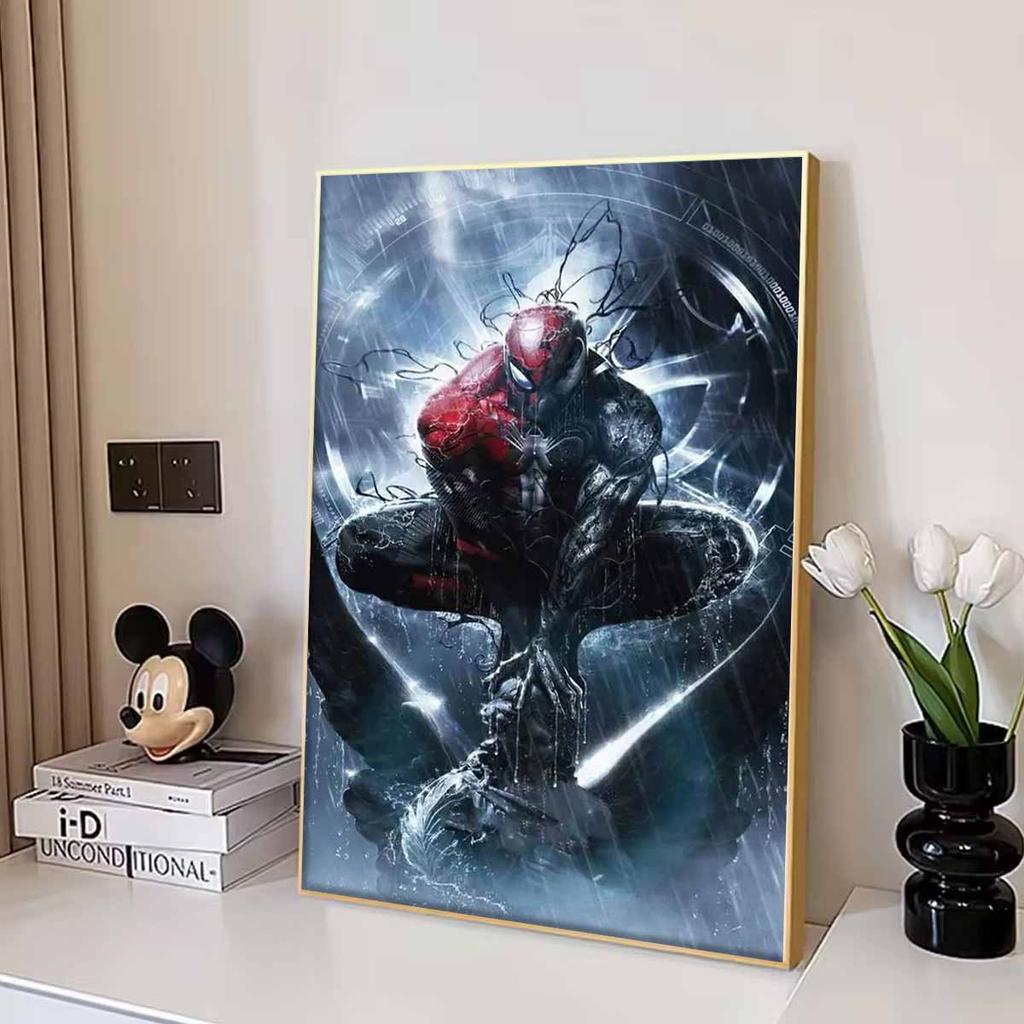 Full Round Diamond Painting Spider-man and Venom Art Rhinestone Picture Mosaic DIY 5D Cross Stitch Embroidery Home Decoration