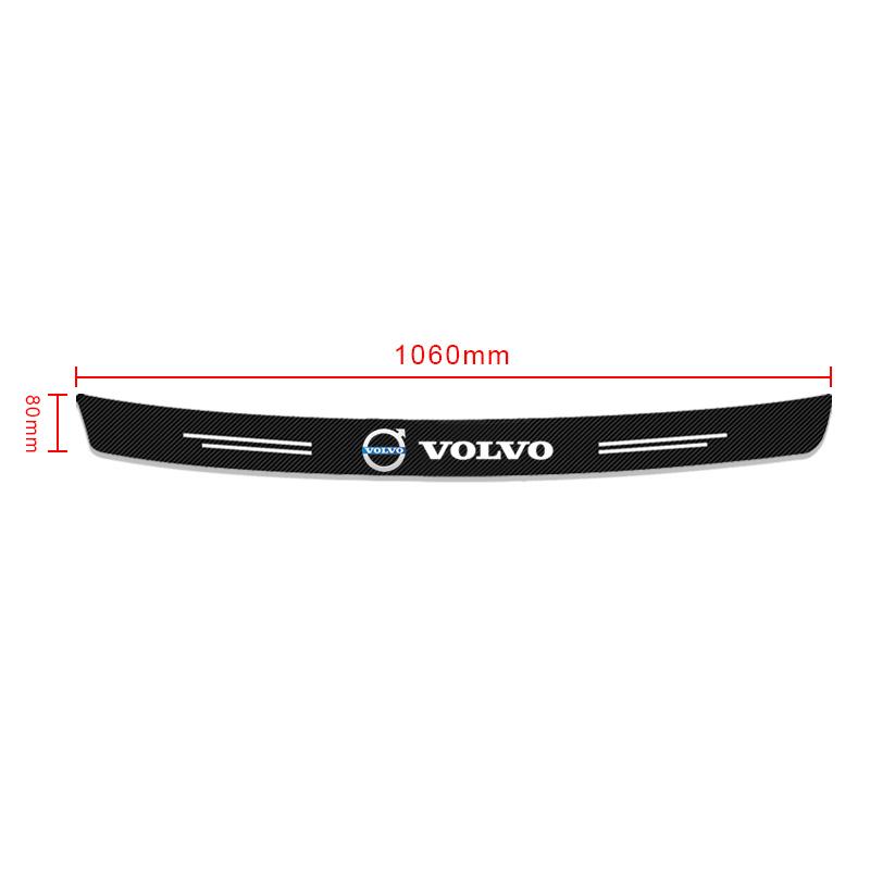 

1Pcs Carbon Fiber Auto Protective Rear Trunk Bumper Guard 3D Stickers For Volvo 240 C70 S40 S50 S60 S70 S80 S90 V40 V50 V60 V90 XC40 XC60 XC90 Vnl