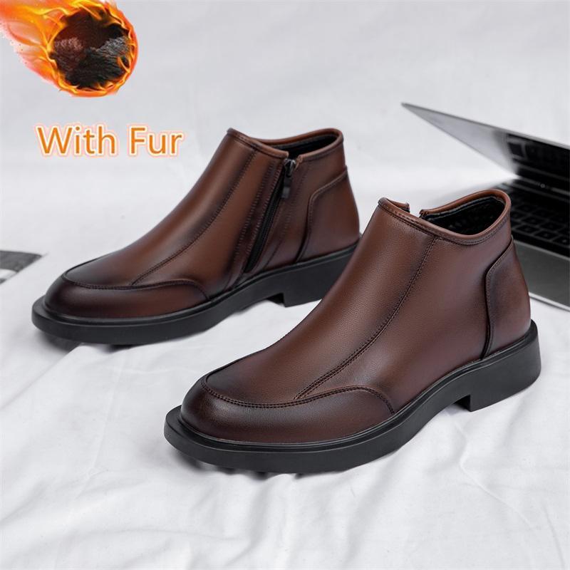 

Мужские ботинки челси в британском стиле, новые модные мужские зимние ботинки, зимние ботинки на платформе, ботильоны для снега, деловая обувь, официальная обувь 44
