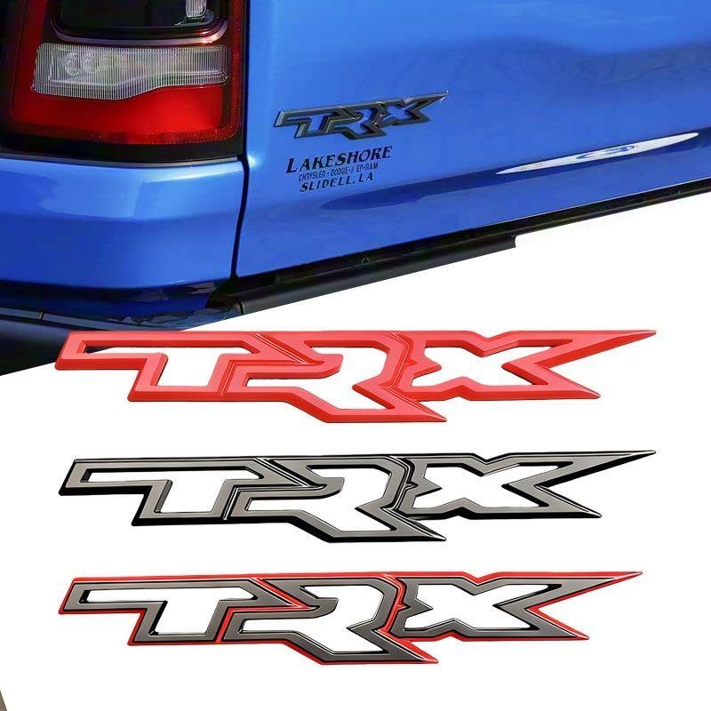 1Pc 3D ABS T R X Emblem Car Rear Trunk Badge Sticker Accessories