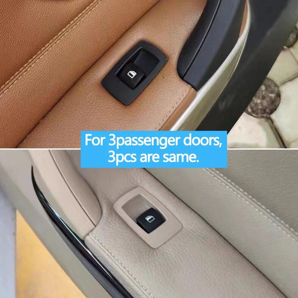3pcs Front Rear Paasenger Door Window Switch Cover Panel Replacement For BMW 3 Series E90 E91 316 318 320 325 328i 2004-2012