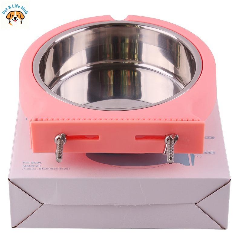 New model stainless steel dog bowls Wall-mountedpet bowl Prevent the cat bowl from tipping over pet supplies pet feeder