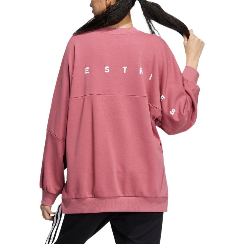 adidas Sweatshirts Women's Pink Crew Neck Moderate Regular IA5226