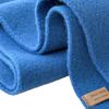 Glacier Blue Women's Pure Wool Scarf - Warm, Versatile for Autumn/Winter