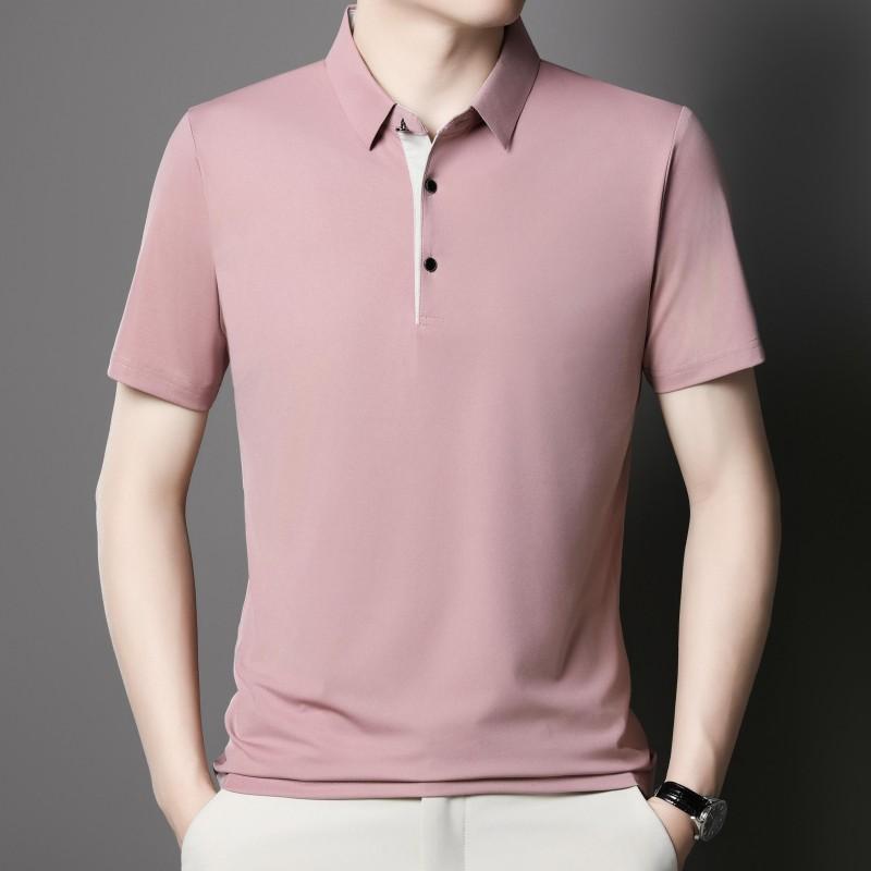Top Grade Designer Brand Polo Shirt Men Summer New High Short Sleeve Regular Casual Simple Solid Tops Fashions Mens Clothes 2026