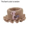 Knitted Scarf Cartoon Giraffe Ruffle Neck Warmer Detachable Fake Collar Knitted Turtleneck Dickey Collar for Kids Toddlers Girls