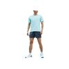 Anta Solid Color Casual Breathable Sports Round Neck Short Sleeve Shorts Set Men Sets Blue 952225229-1