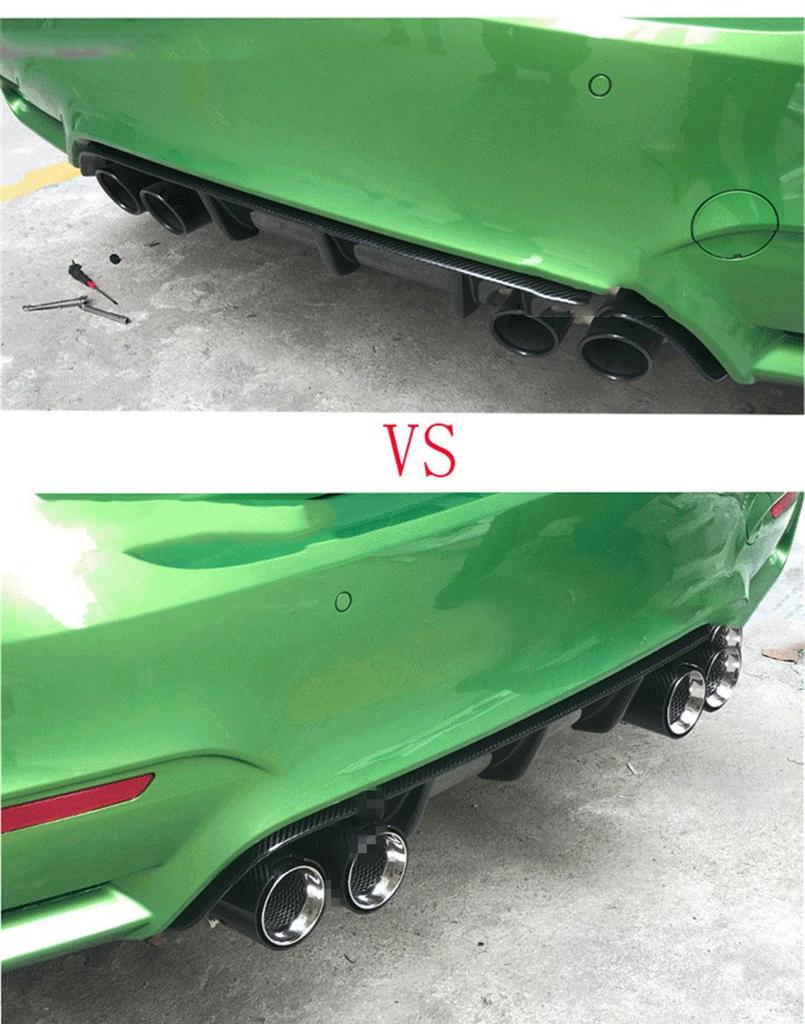 4Pcs 70MM IN 93MM OUT Glossy 100% Real Carbon Fiber Exhaust tip For BMW M Performance exhaust pipe M2 F87 M3 F80 M4 F82 F83 M5 F10 M6 F12 F13 X5M X6M