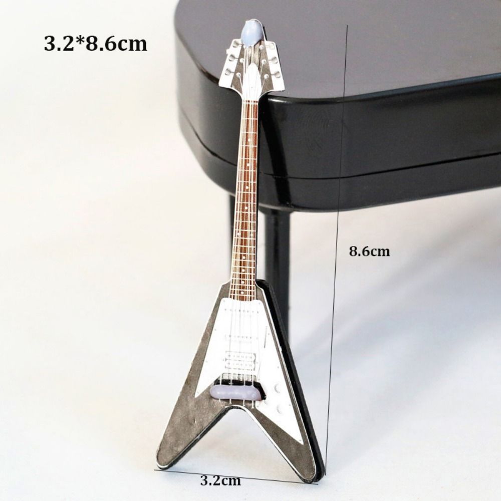 Mini 1/12 Dollhouse Guitar Multistyles Doll Accessories Toys New Miniature Decorative Props