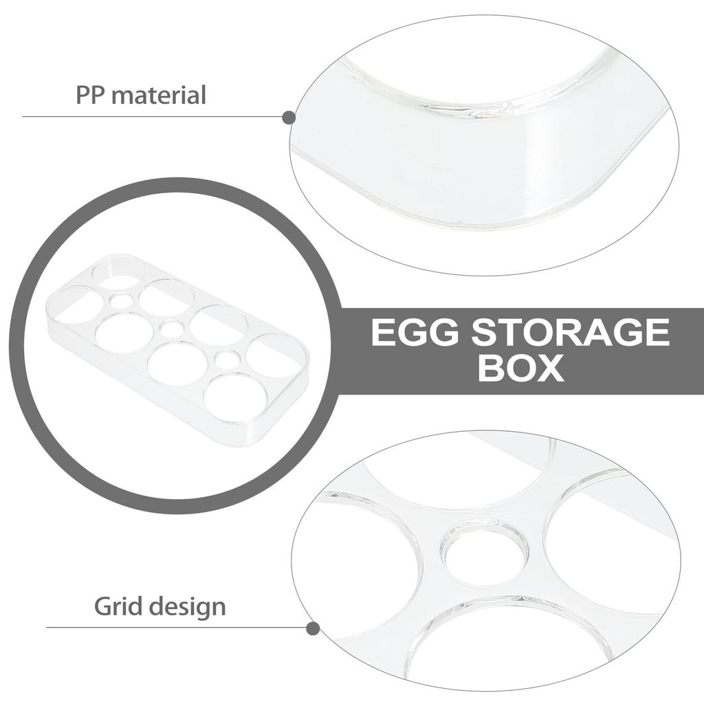Refrigerator Egg Tray Egg Organizer Food Container portable Egg Storage Box Egg Storage Dispenser multiuse Home Kitchen supplies