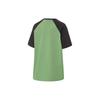 Li Ning Fitness Serie Color Block Schriftzug Rundhals Locker Kurzarm Raglan T-Shirt Damen T-Shirt Steingrün Schwarz ATSU462-3
