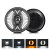 7 Inch Car Motorcycle LED Headlight with DRL Turn Signal Low Beam High Beam 7   Round Headlight Replacement for Jeep