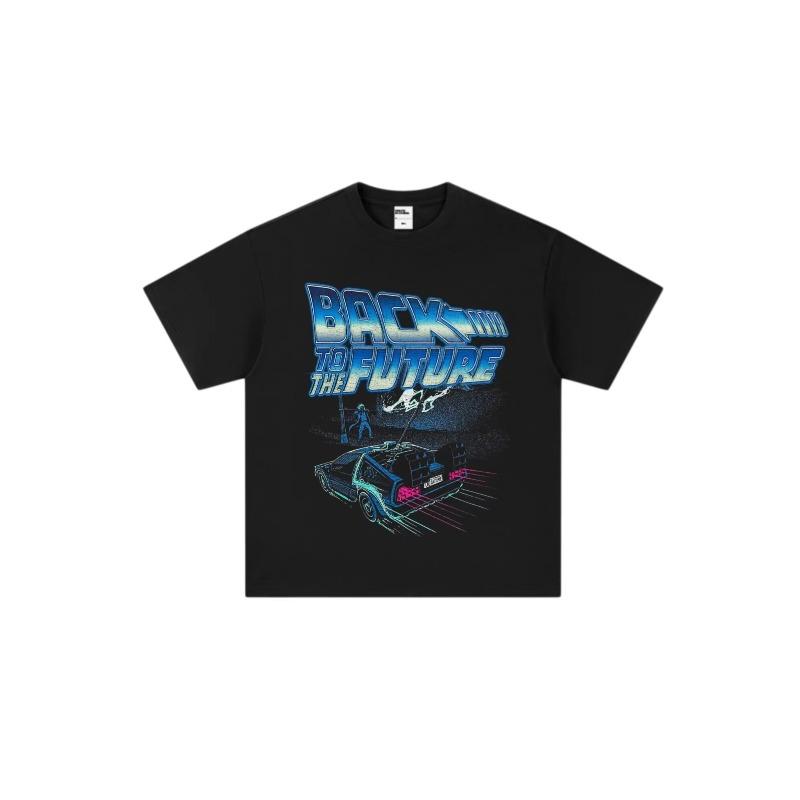 New Summer Return To The Future Vintage Racing Print Unisexs Tshirt Unisexs Top Adult and Childrens Cotton Tshirt