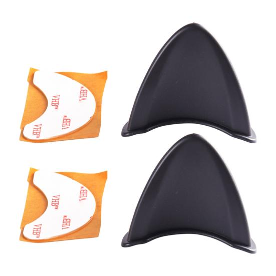 2 szt. Modny kot Łatwy w uszach Wygodna, jednokolorowa silikonowa naklejka dekoracyjna na kask