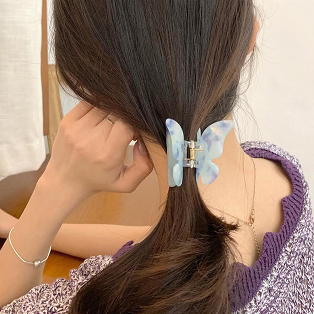 Girls Candy Colors Hair Accessories Butterfly Hair Claw Headwear Crab Clips Butterfly Hair Clips