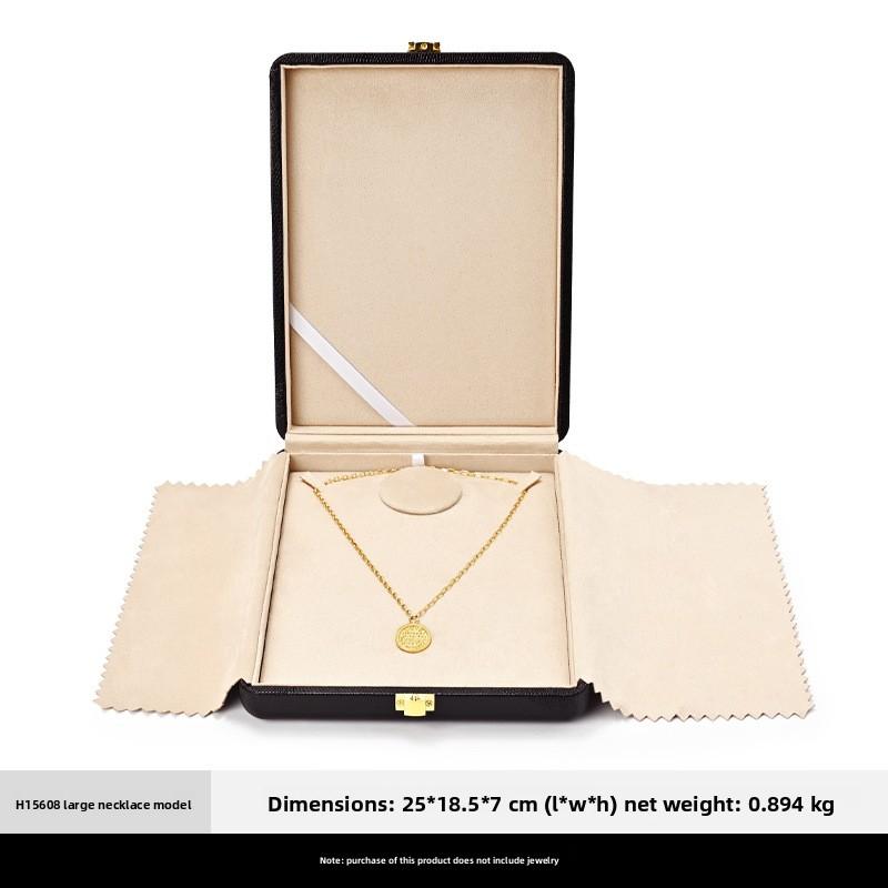 Light Luxury Jewelry Box Premium Leather Organizer for Rings, Necklaces & Earrings Display & Storage