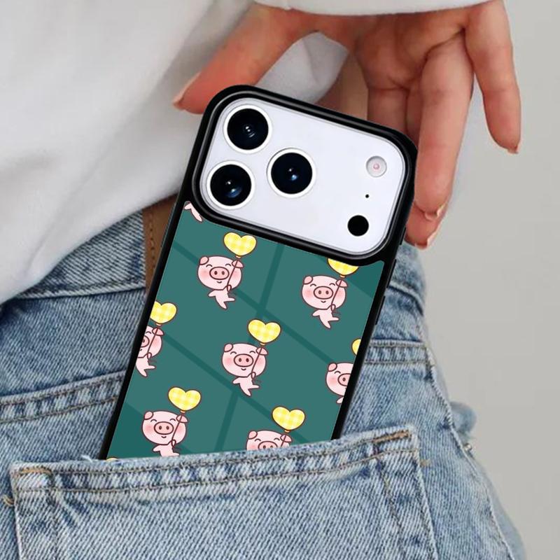 Pig Cute Phone Case for iPhone 17ProMax 12 13 14 15 16e 17 Pro Max Plus Air Cover