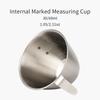 Watchget Espresso Shot 2 Measuring Cup with Graduated Measuring Cup, 304 Stainless Steel, Integrated Handle and Cup, 3060ml