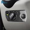 Real Soft Carbon Fiber Trim Sticker For Mercedes Benz SLK R171 2004 2005 2006 2007 2008 2009 2010 Car Headlight Switch Frame