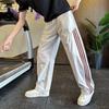 Autumn Tide Brand Outdoor Striped Splicing Sports Trousers Men's Loose Large Size Straight Tooling Casual Trousers Tide