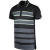 Adidas Tennis Training Striped Design Short Sleeve Polo Shirt Men Polo Shirts Black DY7470