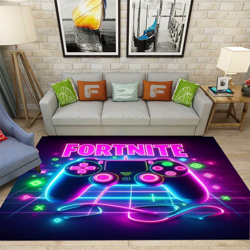 Gamer Rug Children's Room Carpet Cool Game Controller Door Mat Teens Dorm Hippie Style Mat  Home Living Room Bedroom Floor Mat