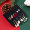 Gifts Female ELK Bell Stud Earrings for Women Fashion Jewelry Christmas Earring Set Dangle Earrings