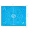 Kök Förtjockad Silikon Kaveldyna Bakmatta med Skalor DIY Bakverktyg Blå 40x50cm