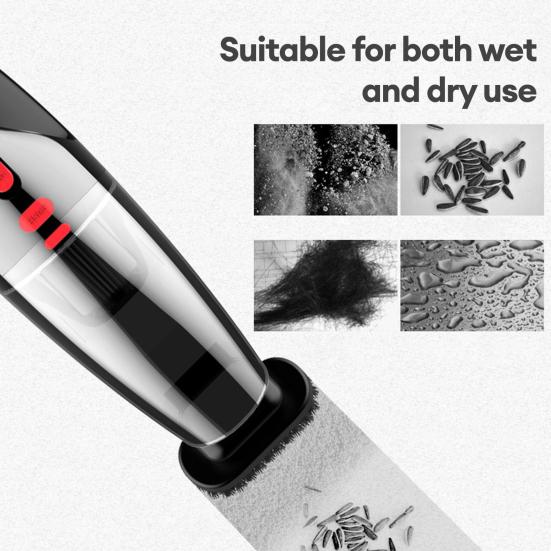 Handheld Car Vacuum Cleaner, Portable Vacuum Cleaner and Air Duster, 120W High Power Vacuum with LED Light for Home Office Car Pet