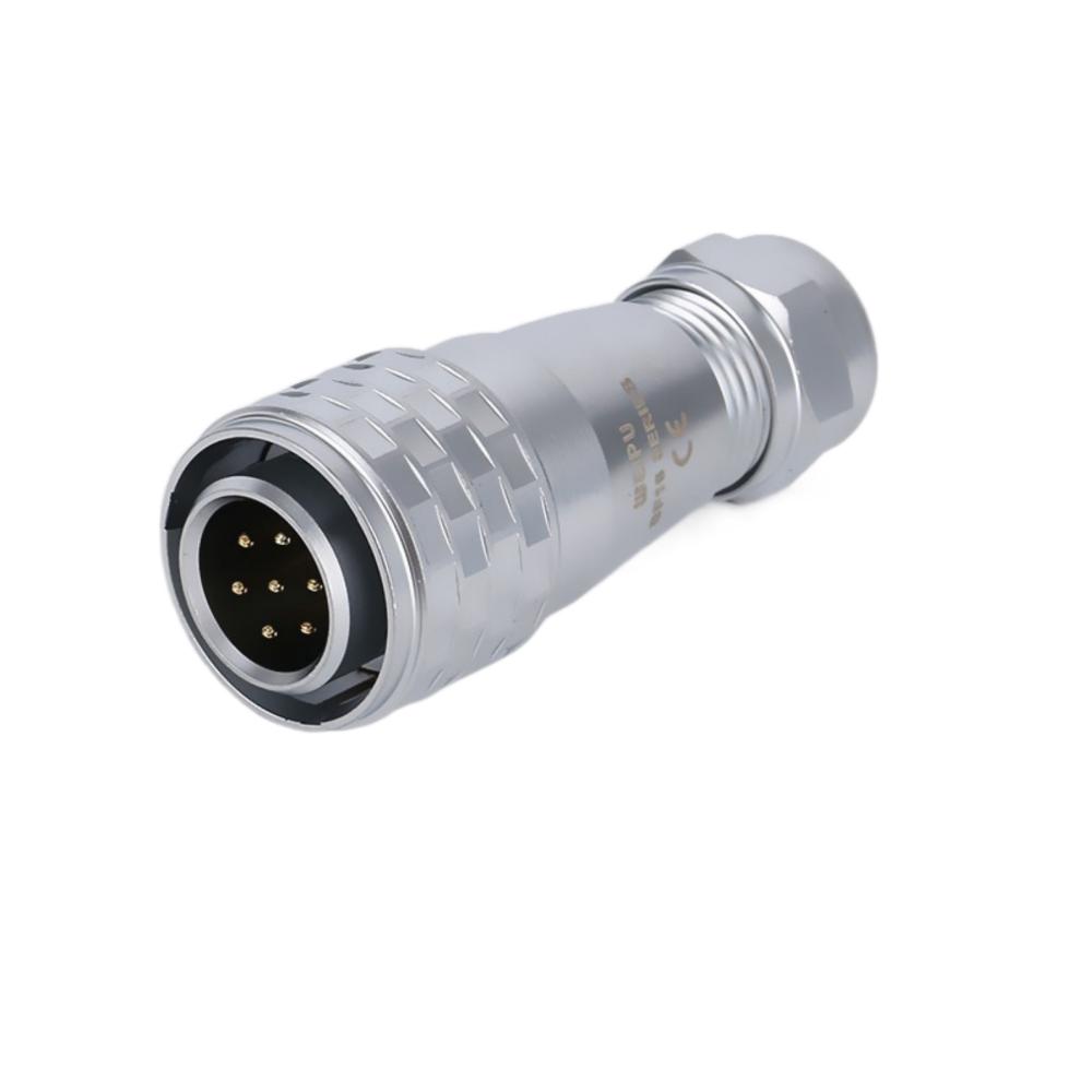 WEIPU SF16 SF1610 Male Plug M16 Charger Waterproof Connector IP67 Power Electrical Adapter Panel Mount PCB 2 3 4  5 7 9Pin 10Pin
