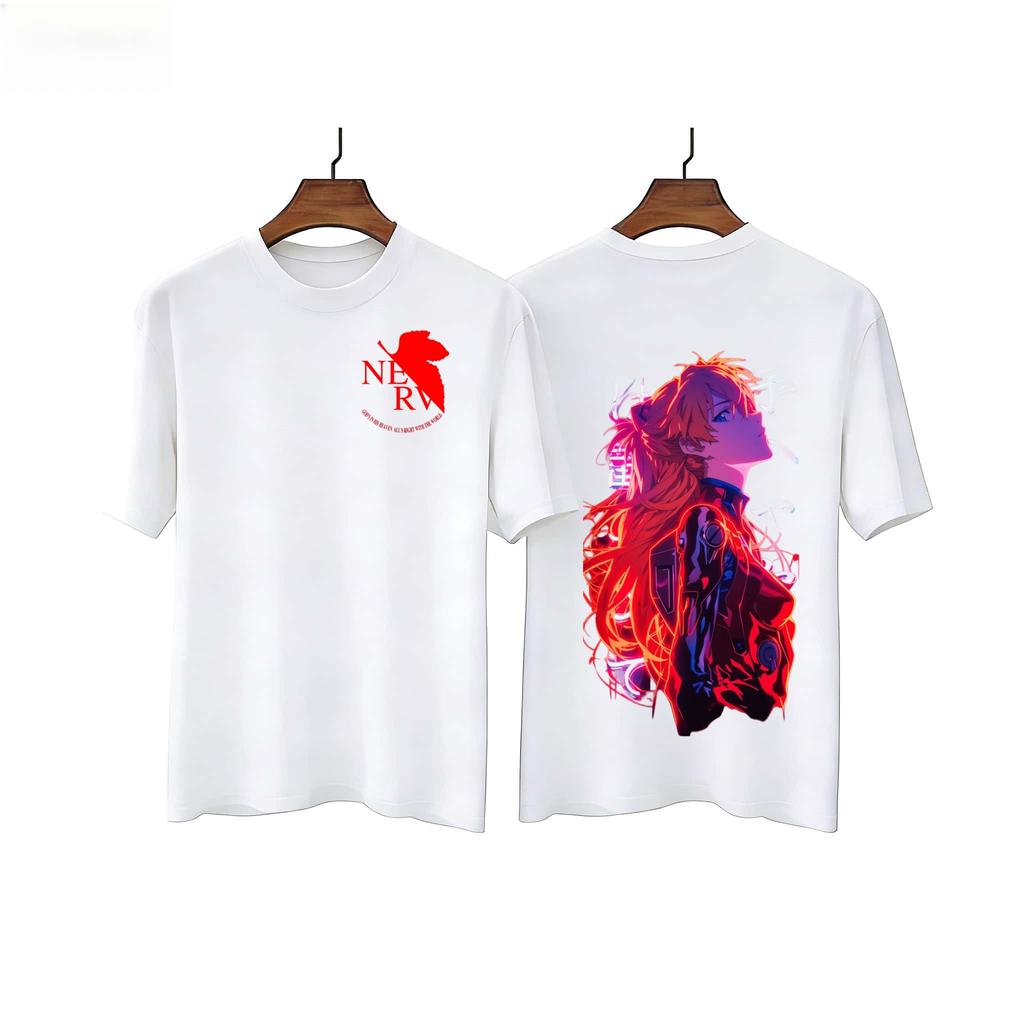 Neon Genesis Evangelion Anime Asuka EVA Printed T-shirt Men's and Women's T-shirt Men's Top Sports T-shirt 2026 Summer N