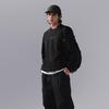 Li Ning CF Suo Letter Round Neck Long Sleeve Fleece Warm Sweatshirt Men sweatshirt Black AWDU957-4